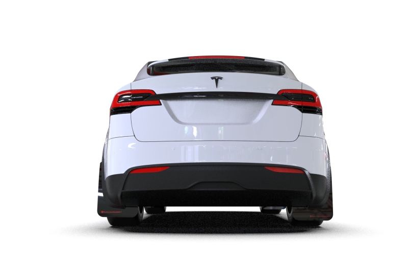 Rally Armor 2022 Tesla Model X Black UR Mud Flap w/ Red Logo
