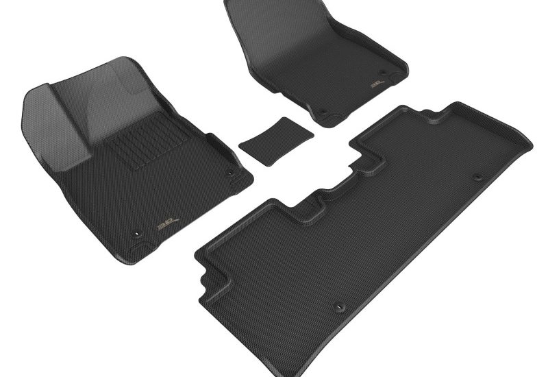 3D MAXpider 2022 Kia EV6 Kagu 1st & 2nd Row Floormat – Black