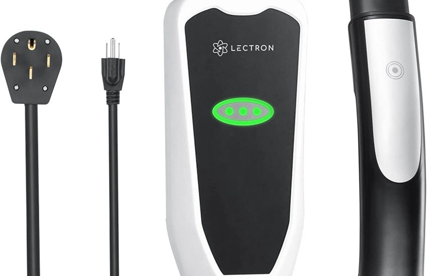 Lectron Level 1 / Level 2 Portable Tesla Charger (12 Amp / 32 Amp) with Dual Charging Plugs (NEMA 5-15 & 14-50) - Compatible with All Tesla Models