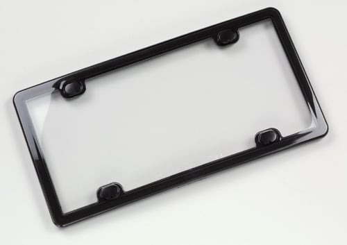 WeatherTech ClearCover License Plate Cover w/ Black Frame