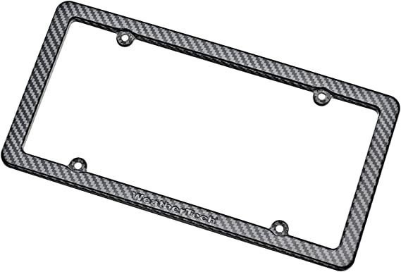 WeatherTech ClearCover License Plate Cover w/ Carbon Fiber frame