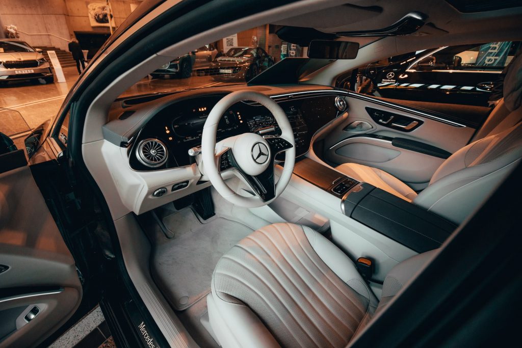 Mercedes EQS driver interior 