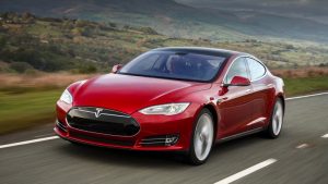 Tesla Model S, the longest range electric car Tesla produces.